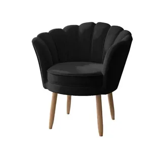 Poltrona Decorativa Flor Reforçada Amamentação Tecido Veludo