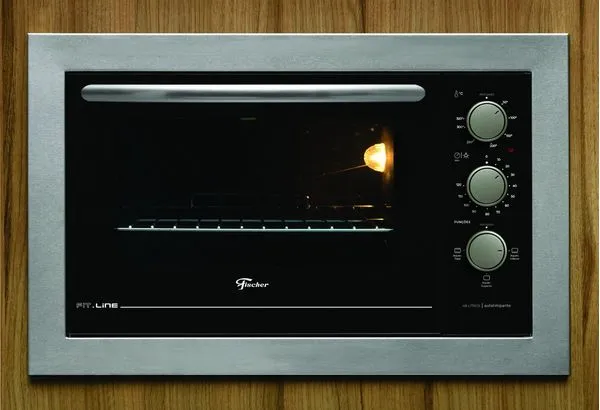 Forno Elétrico de Embutir Fischer 34493/95486 Fit Line 48 Litros Inox220V