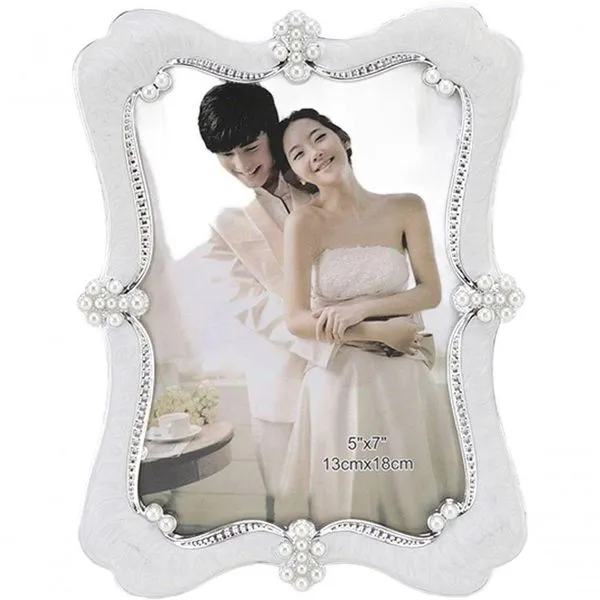 Porta Retrato Branco Casamento Festa Decorativo 15x20cm