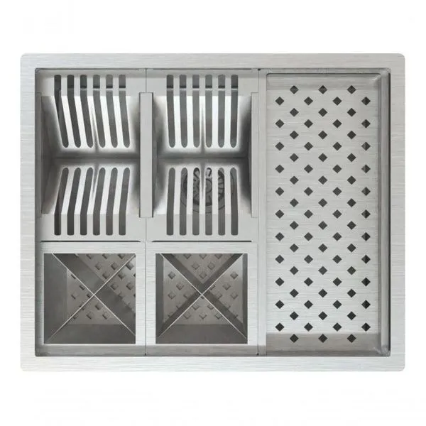 Canal Equipado P/ Cozinha Legumeiro Aço Inox Escorredor
