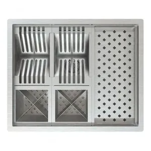 Canal Equipado P/ Cozinha Legumeiro Aço Inox Escorredor