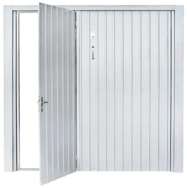 Portão de Aço Maxiaço 0684 280x220cm Galvanizado Direita com Porta