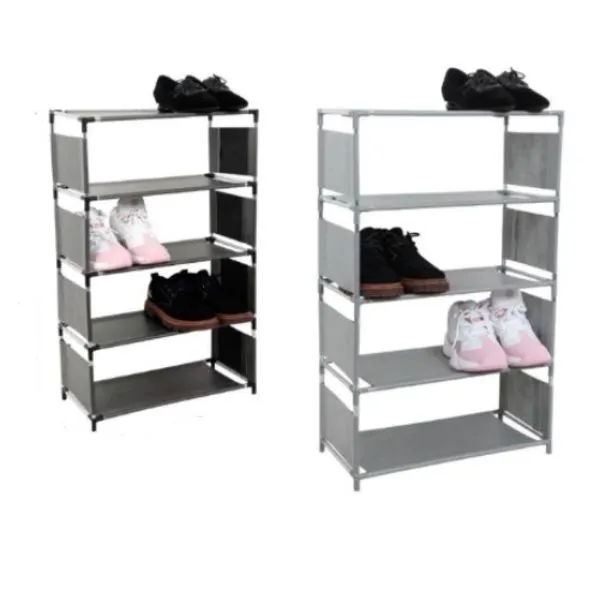 Sapateira 5 Prateleiras Estante Organizador Multiuso Tenis Brinquedos Roupas Porta Treca Lavanderia Quarto Sala