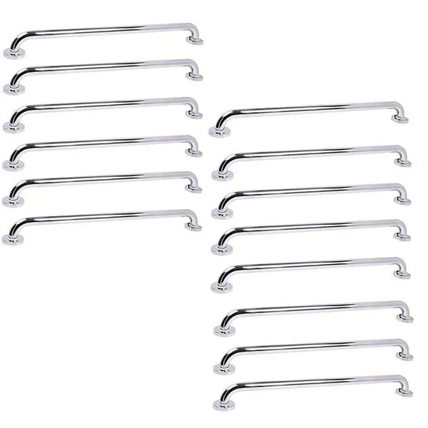 Alça De Apoio 70cm Barra Inox Kit 14 Unidades Idoso Deficiente Banheiro Box Parede Segurança Suporte