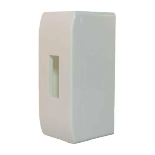 Cd De Sobrepor Para Disjuntor 3 Din - 1 Ul - Alt. 68mm Larg. 56mm Prof. 144mm - Branco-preto