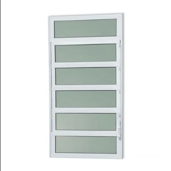 Janela de Alumínio Basculante 7 Seções Classic Branco - 135x35