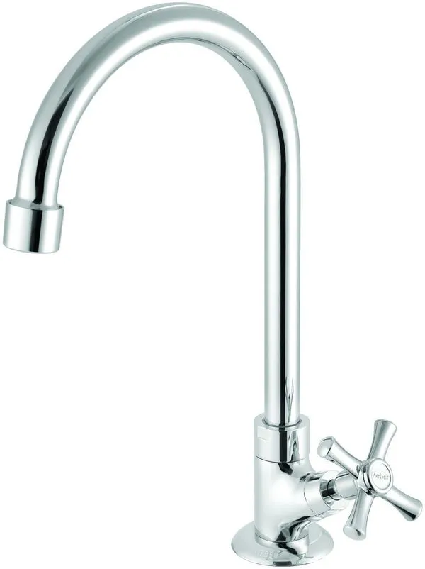 Torneira Pia Banheiro Meber de Mesa 1188 C24 1/4 de Volta Pet Cromodo