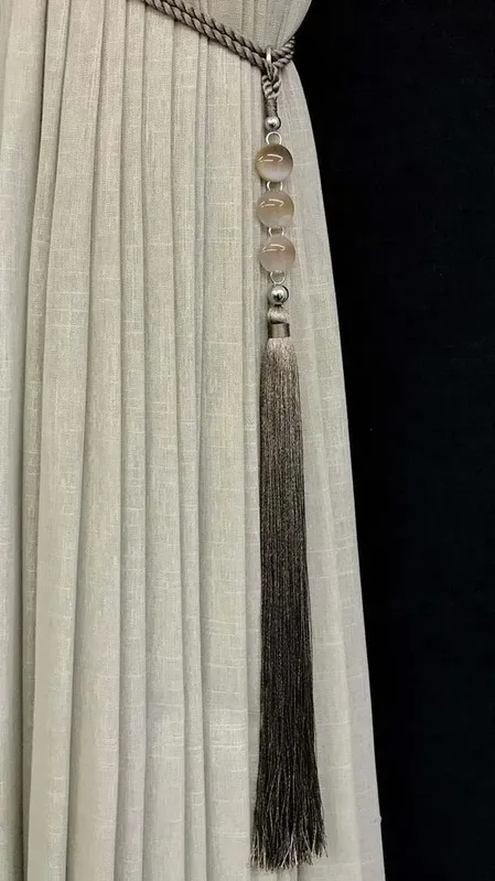 Prendedor Abraçadeira de Cortina QQ Fendi Resina Tripla Luba Acessórios Poliamida