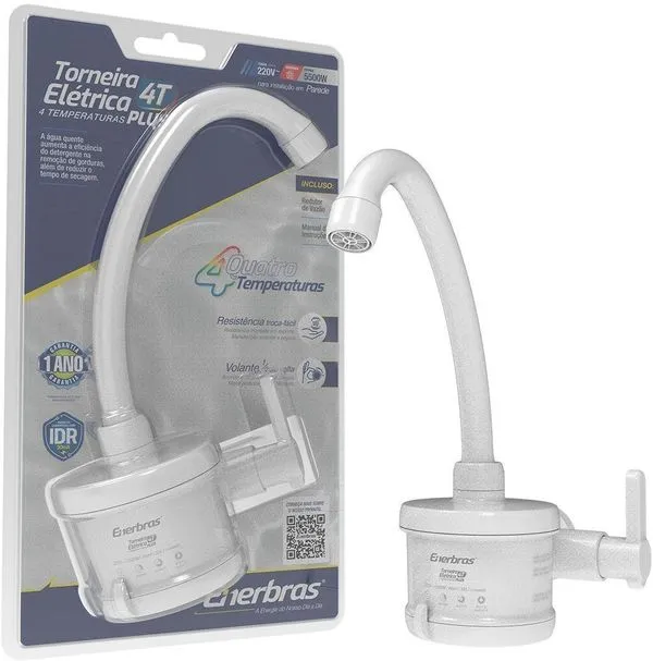 Torneira Enerbras PLUS 4T 5500W 220V Branco