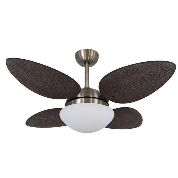 Ventilador De Teto Volare Petalo Palmae Tabaco 220V