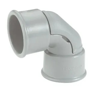 Cotovelo 90° Com Janela Para Inspeção 1/2" Tramontina Cinza Tramontina