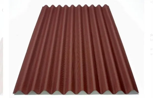 Telha Ecológica de Fibra Vegetal Onduline Clássica Fit Vermelha 3mm200x75cm