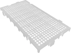 Piso plástico modular 250 mm x 500 mm branco 42530 - PRESTO