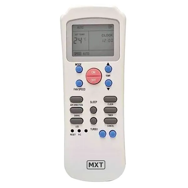 Controle Remoto MXT 01309 AR Condicionado Carrier R14(A)