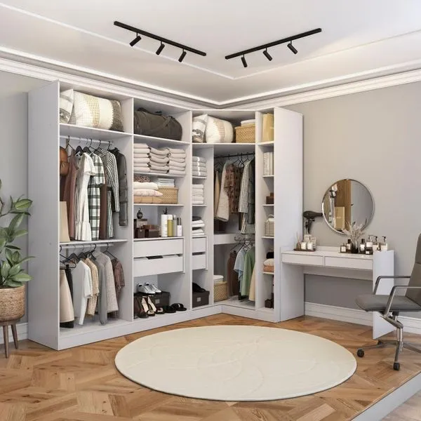 Conjunto Closet Kappesberg Adapt Branco 4 Peças 263cmx235cm