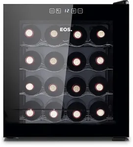 Adega Climatizada EOS Para 16 Garrafas Eletrônica Painel Touch FullGlass EAE16G Bivolt