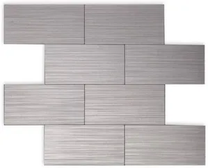 Pastilha de Alumínio Glass Mosaic Metal 29,5X29,5Cm