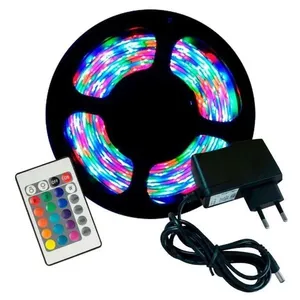 Fita Led Rgb Colorida Com Controle E Fonte