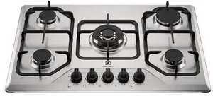 Fogão Cooktop a Gás 5 Bocas Electrolux KE5XC com Acendimento Automático Inox Bivolt