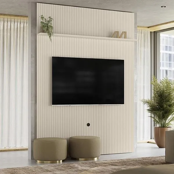 Painel Piso-teto 1 Prateleira New Interlagos - Off White Off White