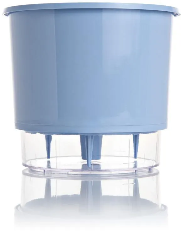 Vaso Autoirrigável Número 2 Pastel Raiz Serenity Azul 12,6x11,4cm