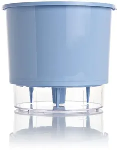 Vaso Autoirrigável Número 2 Pastel Raiz Serenity Azul 12,6x11,4cm
