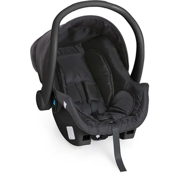 Bebê Conforto Cocoon Black com Cinto 3 Pontos e Capota Dupla Face Preto Galzerano Bebê Conforto Cocoon Black com Cinto 3 Pontos e Acolchoado Dupla Face Galzerano
