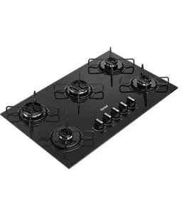 Fogão Cooktop a Gás 5 Bocas Consul CD075BEUNA com Acendimento Automático Preto Bivolt