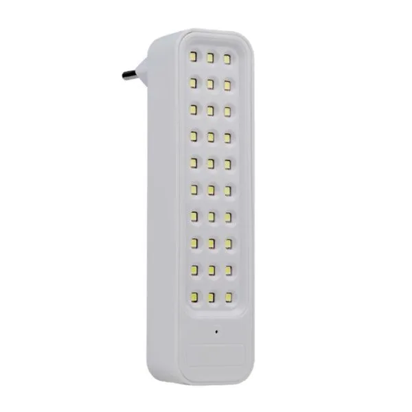 Luminária de Emergência LED Barra Branca 1W 150 Bivolt Blumenau Luminária de Emergência LED Barra Branca 1W Luz Branca 100 lúmens