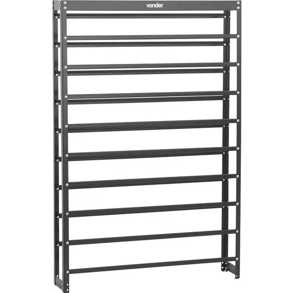 Estante Metálica para Gavetas 150x99x20cm 54/5 Preta - VONDER