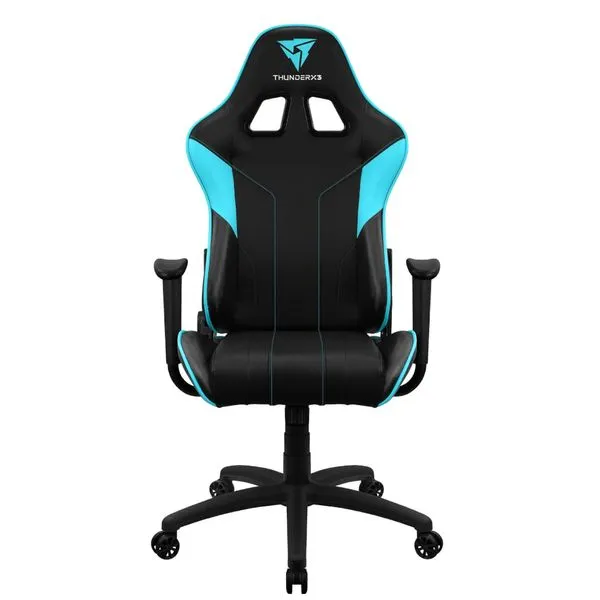 Cadeira Gamer THUNDERX3 EC3 (Cyan, 150kg, Encosto ajustável e Braços fixos)