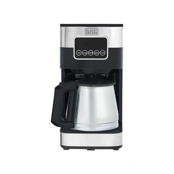 Cafeteira Elétrica Programável Black + Decker CM350G Gourmand Gris Painel Digital 900W Inox Preta 220V