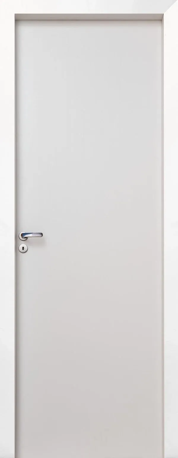 Porta de Madeira Acabada Branca GRANTOK 7974 75X214X12 DIREITA regulável de 12 a 15cm MDF