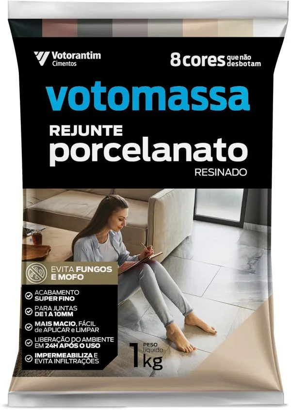 Rejunte Votoran Porcelanato Bege 1Kg