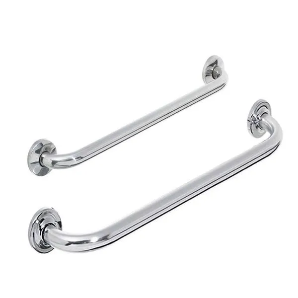 Alça Barra De Apoio Banheiro Inox Kit 2 Un 40cm E 60cm