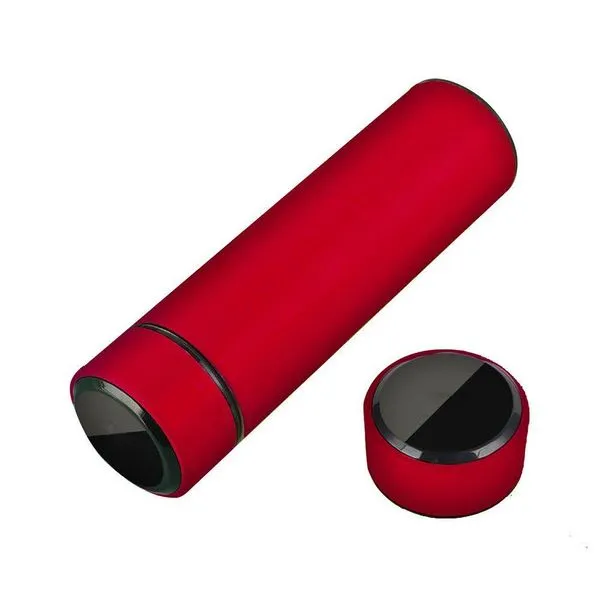 Garrafa Térmica Inox 500ml Quente Frio Tampa Vermelho Nº5