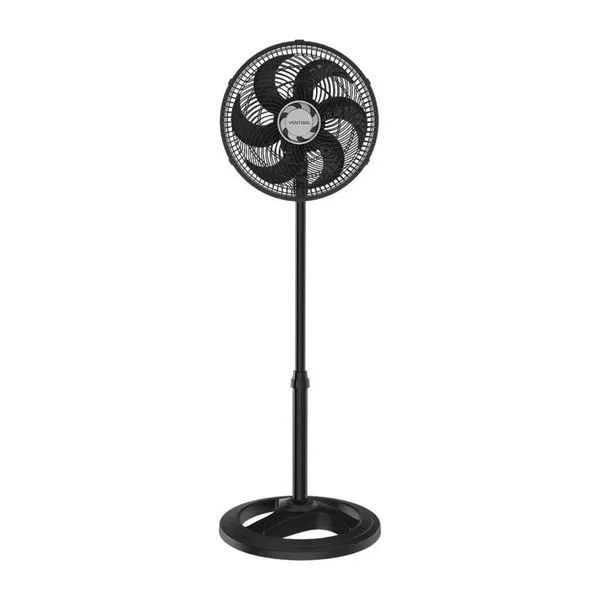 Ventilador De Coluna Preto 30cm Turbo 6 Pas Oscilante Ventisol - 220v