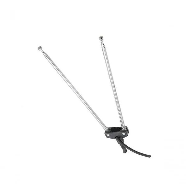Antena Telescopica Para Tv Dupla 5 Estagios Cabo Fita 1...