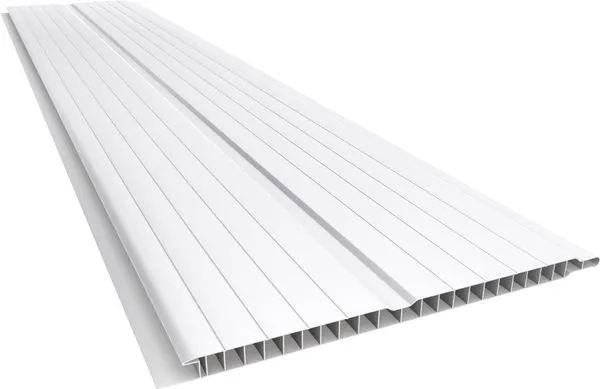 Forro PVC Real Frisado Branco Neve 7mm 20cm 4m