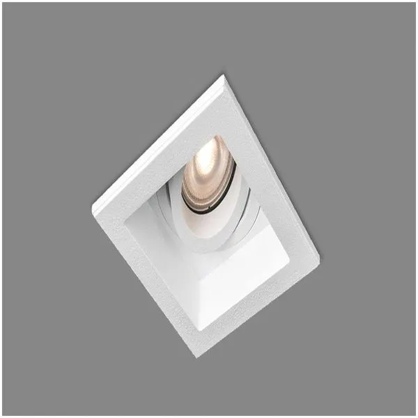 Spot Embutir Conecta Recuado Quadrado Branco Frio