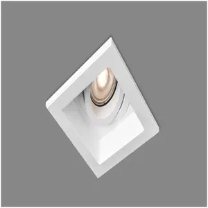 Spot Embutir Conecta Recuado Quadrado Branco Frio