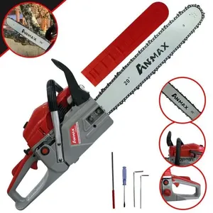 Motosserra Anmax Cs5800a à Gasolina 2t 58cc 3,1hp Sabre 20'' Ponta Rolante Profissional