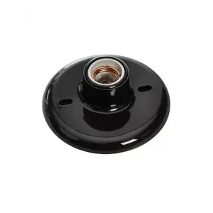 Plafon Pvc Soq Porcelana Opl Preto E-27 Blister