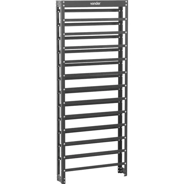Estante Metálica para Gavetas 150x60x16cm 60/3 Preta - VONDER