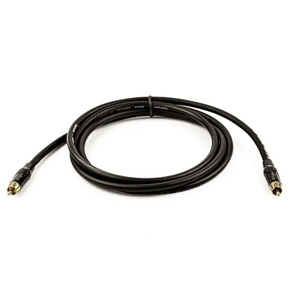 Cabo Coaxial Digital (spdif) Preto - 45 Metros