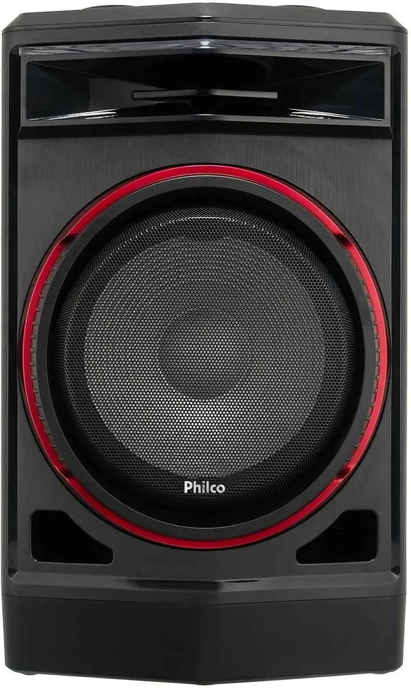 Caixa de Som Acústica Philco PCX7100 750W Flash Lights Ex Bass Alto falante de 12 e Tweeter