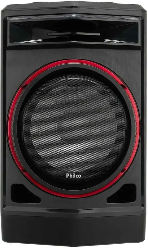Caixa de Som Acústica Philco PCX7100 750W Flash Lights Ex Bass Alto falante de 12 e Tweeter