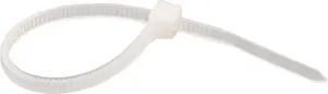 Abraçadeira de nylon 140x3,6mm branca com 100 peças - Nove54