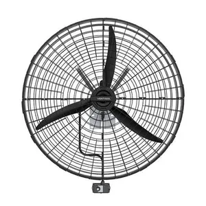 Ventilador De Parede 1,00 Metro Grade De Plástico 1/2 CV Preto VP1M2 220V Ventisol
