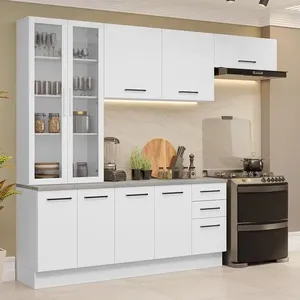 Armário De Cozinha Completa 270cm Branco Agata Madesa 11